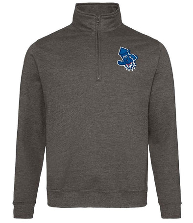 Los Wepas de Worcester Charcoal Roberto 1/4 Zip Sweatshirt