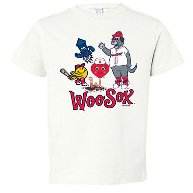Worcester Red Sox Toddler White Central MASScots Tee