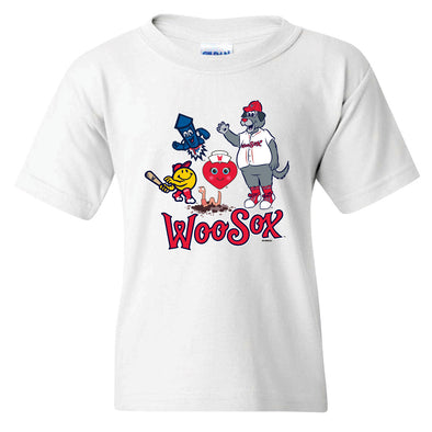 Worcester Red Sox White Youth Central MASScots Tee