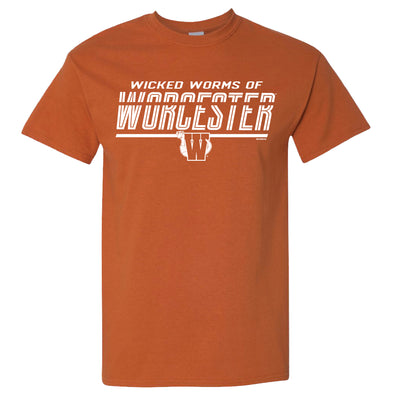 Wicked Worms of Worcester Burnt Orange Marx Worms Tee