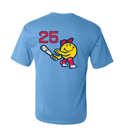Worcester Red Sox Royal Loyal Blues, Replica Tee of On-Field Jersey