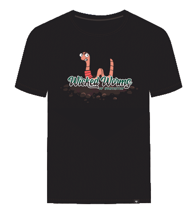 Worcester Red Sox Black Wicked Worms Primary SR Tee